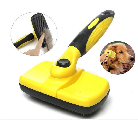 Pet Self Cleaning Slicker Brush 01